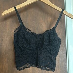 Black lace bralette / camisole